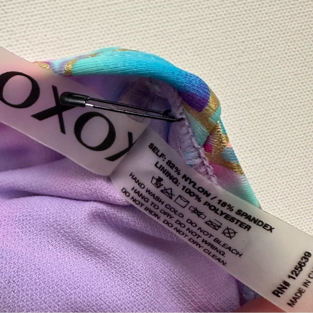 XOXO Girls Mermaid One Piece Swimsuit Size 4